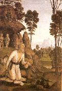 PERUGINO, Pietro St. Jerome in the Wilderness oil painting picture wholesale